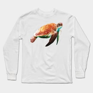 Aquatic Turtle Long Sleeve T-Shirt